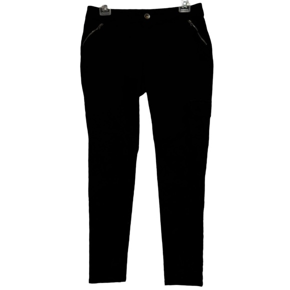 Style & Co. Denim - Style & Co Women's black skinny leg jeans with snap detail size. Size 6